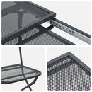 Have Spisebordssæt 9 pcs Antracit 212 x 90 x 76 cm Mesh og Stål