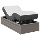 Elektrisk Justerbar Sengetramme Gråbrun 200 x 70 x 33,5 cm Stål