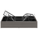 Elektrisk Justerbar Sengetramme Gråbrun 200 x 70 x 33,5 cm Stål
