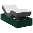 Elektrisk Justerbar Sengetramme Skovgrøn 200 x 80 x 33,5 cm