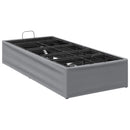 Elektrisk Justerbar Sengetramme Lysegrå 200 x 90 x 33,5 cm Stål