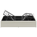 Elektrisk Justerbar Sengetramme Hvid 200 x 90 x 33,5 cm Stål