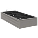 Elektrisk Justerbar Sengetramme Lysegrå 200 x 90 x 33,5 cm Stål