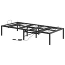 Elektrisk Justerbar Sengetramme Sort 200 x 90 x 33,5 cm Stål