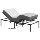 Elektrisk Justerbar Sengetramme Sort 200 x 90 x 33,5 cm Stål