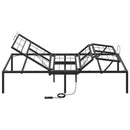 Elektrisk Justerbar Sengetramme Sort 200 x 90 x 33,5 cm Stål