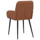 Spisestole 2 stk. Kunstlæder Brun 57 x 50 x 85 cm
