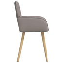 Spisestole 2 stk. Stof Gråbrun 56,5 x 50 x 87,5 cm