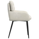 Spisestole 2 stk. Fløjl Cremefarvet 59 x 59,5 x 90 cm