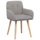 Spisestole 2 stk. Bouclé Lysegrå 59 x 57 x 85 cm