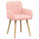 Spisestole 2 stk. Bouclé Lyserød 59 x 57 x 85 cm