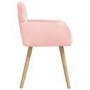 Spisestole 2 stk. Bouclé Lyserød 59 x 57 x 85 cm
