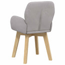 Svingende Spisestole 2 stk. Bouclé Lysegrå 54 x 58 x 87 cm