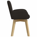Svingende Spisestole 2 stk. Bouclé Sort 54 x 58 x 87 cm