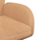 Svingende Spisestole 2 stk. Bouclé Beige 54 x 58 x 87 cm