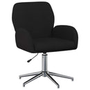 Svingbar skrivebordsstol 54 x 58 x 90 cm Sort Stof