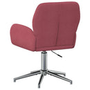 Svingbar skrivebordsstol 54 x 58 x 90 cm Vinrød Stof