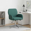 Svingbar skrivebordsstol 54 x 58 x 90 cm Mørkegrøn Stof