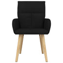 Spisestole 2 stk. Stof Sort 60 x 56 x 96 cm