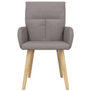 Spisestole 2 stk. Stof Gråbrun 60 x 56 x 96 cm