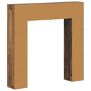 Pejseramme Gammelt træ 102 x 18 x 100,5 cm Konstrueret træ