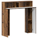 Pejseramme Gammelt træ 102 x 18 x 100,5 cm Konstrueret træ