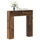 Pejseramme Gammelt træ 102 x 18 x 100,5 cm Konstrueret træ
