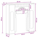 Pejseramme Gammelt træ 93 x 20 x 89 cm Konstrueret træ