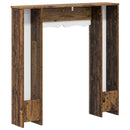 Pejseramme Gammelt træ 102 x 20 x 102 cm Konstrueret træ