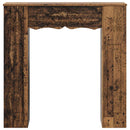 Pejseramme Gammelt træ 102 x 20 x 102 cm Konstrueret træ