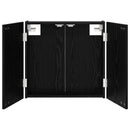 Dartboard Skab Sort eg 56 x 12 x 53,5 cm Konstrueret træ