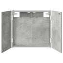 Dartboard Skab Betongrå 56 x 12 x 53,5 cm Konstrueret træ