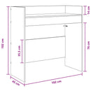 DJ Bord Betongrå 102 x 45 x 102 cm Konstrueret træ