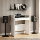 DJ Bord Hvid 82 x 45 x 102 cm Konstrueret træ
