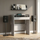 DJ Bord Betongrå 82 x 45 x 102 cm Konstrueret træ