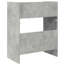 DJ Bord Betongrå 62 x 45 x 102 cm Konstrueret træ