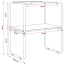 Konsolbord Sort eg 100 x 42,5 x 70 cm Konstrueret træ