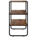 Konsolbord Røget eg 80 x 41 x 75 cm Konstrueret træ