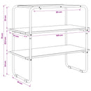 Konsolbord Artisan-eg 100 x 41 x 75 cm Konstrueret træ