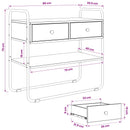 Konsolbord Gammelt træ 80 x 40 x 75 cm Konstrueret træ