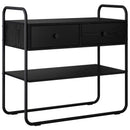 Konsolbord Sort eg 100 x 40 x 75 cm Konstrueret træ