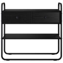 Konsolbord Sort eg 100 x 40 x 75 cm Konstrueret træ