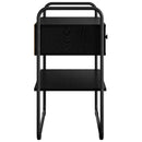 Konsolbord Sort eg 100 x 40 x 75 cm Konstrueret træ