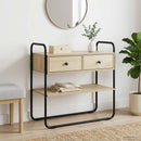 Konsolbord Sonoma-eg 100 x 40 x 75 cm Konstrueret træ