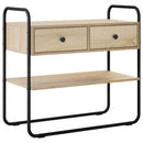 Konsolbord Sonoma-eg 100 x 40 x 75 cm Konstrueret træ