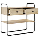Konsolbord Sonoma-eg 100 x 40 x 75 cm Konstrueret træ