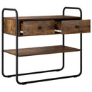 Konsolbord Røget eg 100 x 40 x 75 cm Konstrueret træ