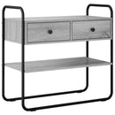 Konsolbord Grå Sonoma 100 x 40 x 75 cm Konstrueret træ