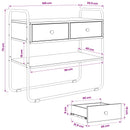 Konsolbord Artisan-eg 100 x 40 x 75 cm Konstrueret træ