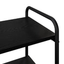 Konsolbord Sort eg 80 x 35 x 75 cm Konstrueret træ
